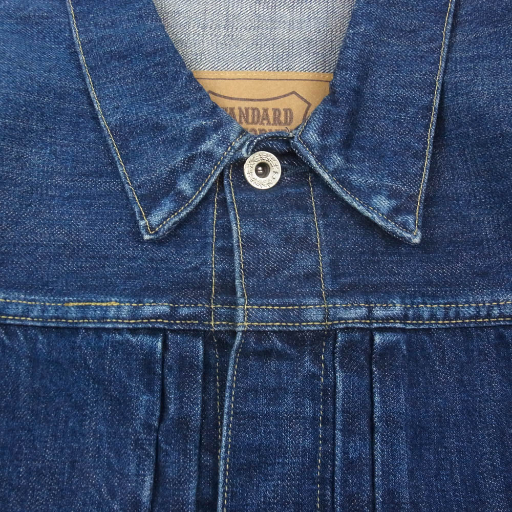 STANDARD CALIFORNIA スタンダードカリフォルニア SD Denim Jacket S996 WW 2 Vintage Wash ヴィンテージ加工 大戦モデル デニム ジャケット インディゴブルー系 W38【美品】【中古】