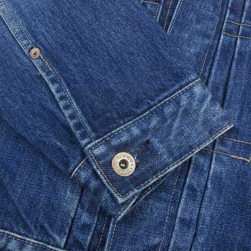 STANDARD CALIFORNIA スタンダードカリフォルニア SD Denim Jacket S996 WW 2 Vintage Wash ヴィンテージ加工 大戦モデル デニム ジャケット インディゴブルー系 W38【美品】【中古】