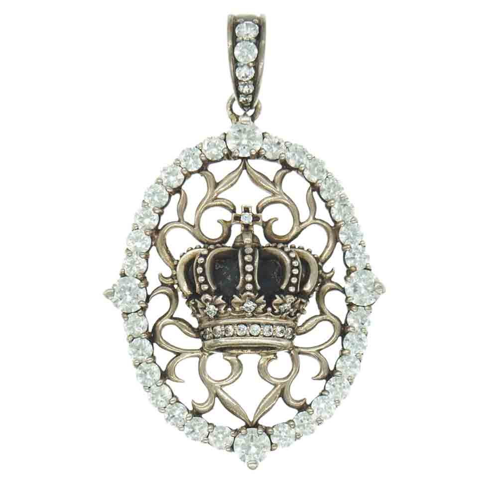 Justin Davis ジャスティンデイビス GATSBY クラウン ペンダント トップ シルバー系【中古】