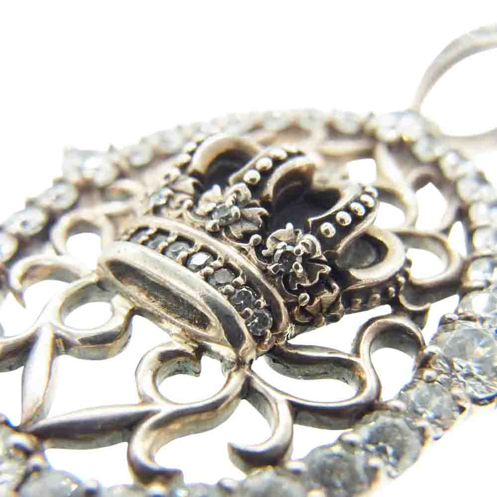 Justin Davis ジャスティンデイビス GATSBY クラウン ペンダント トップ シルバー系【中古】