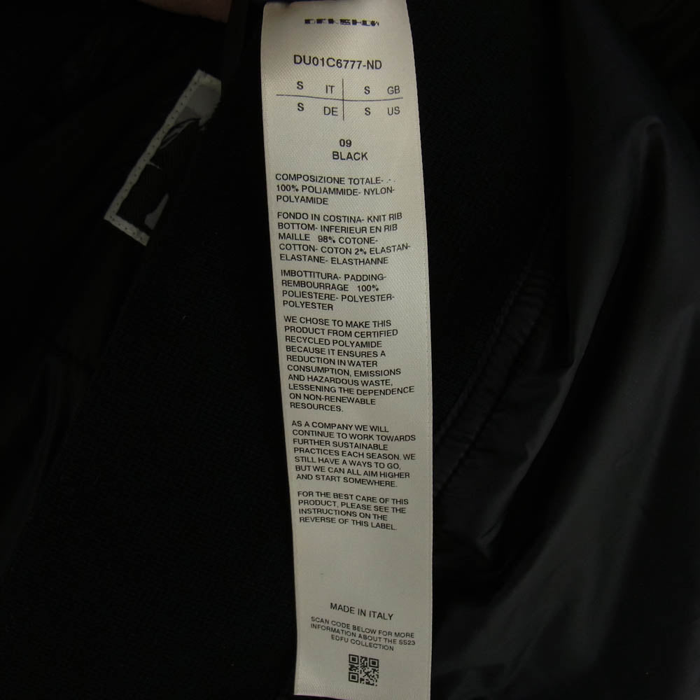 Rick Owens リックオウエンス DU01C6777-ND DRKSHDW ダークシャドウ Jumbo SL Mountain Vest ジャンボ マウンテン ベスト ブラック系 S【美品】【中古】
