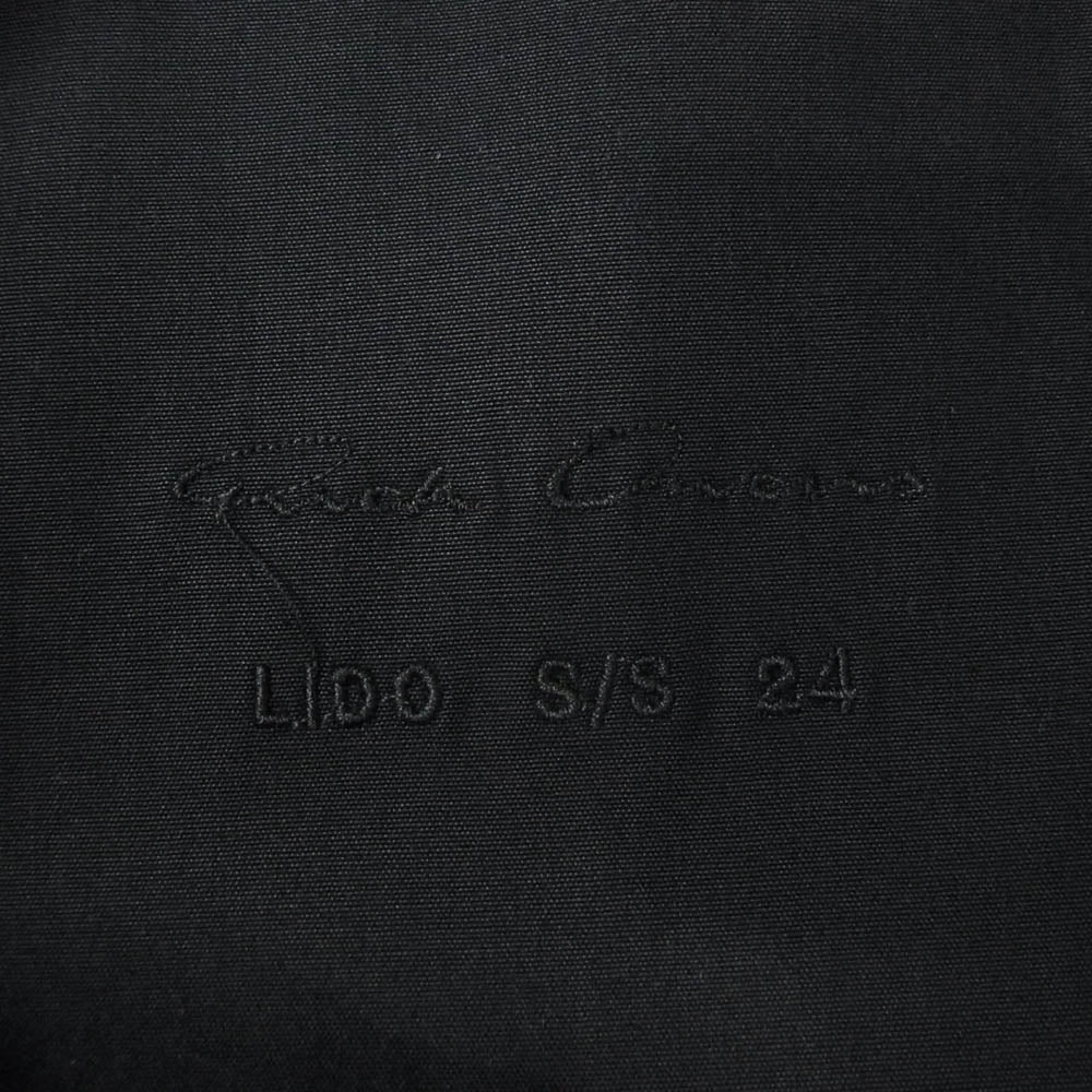 Rick Owens リックオウエンス 24AW RU01D3729-SCT OUTER SHIRT コーティング デニム アウターシャツ ジャケット ブラック系 48【極上美品】【中古】