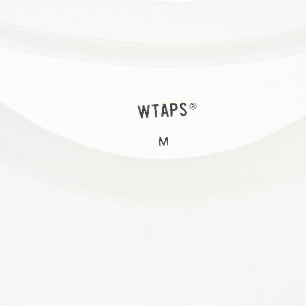 WTAPS ダブルタップス 21SS 211MYDT-UWM01 SKIVVIES. TEE ロゴプリント パック Tシャツ 1枚 ホワイト系 M【美品】【中古】