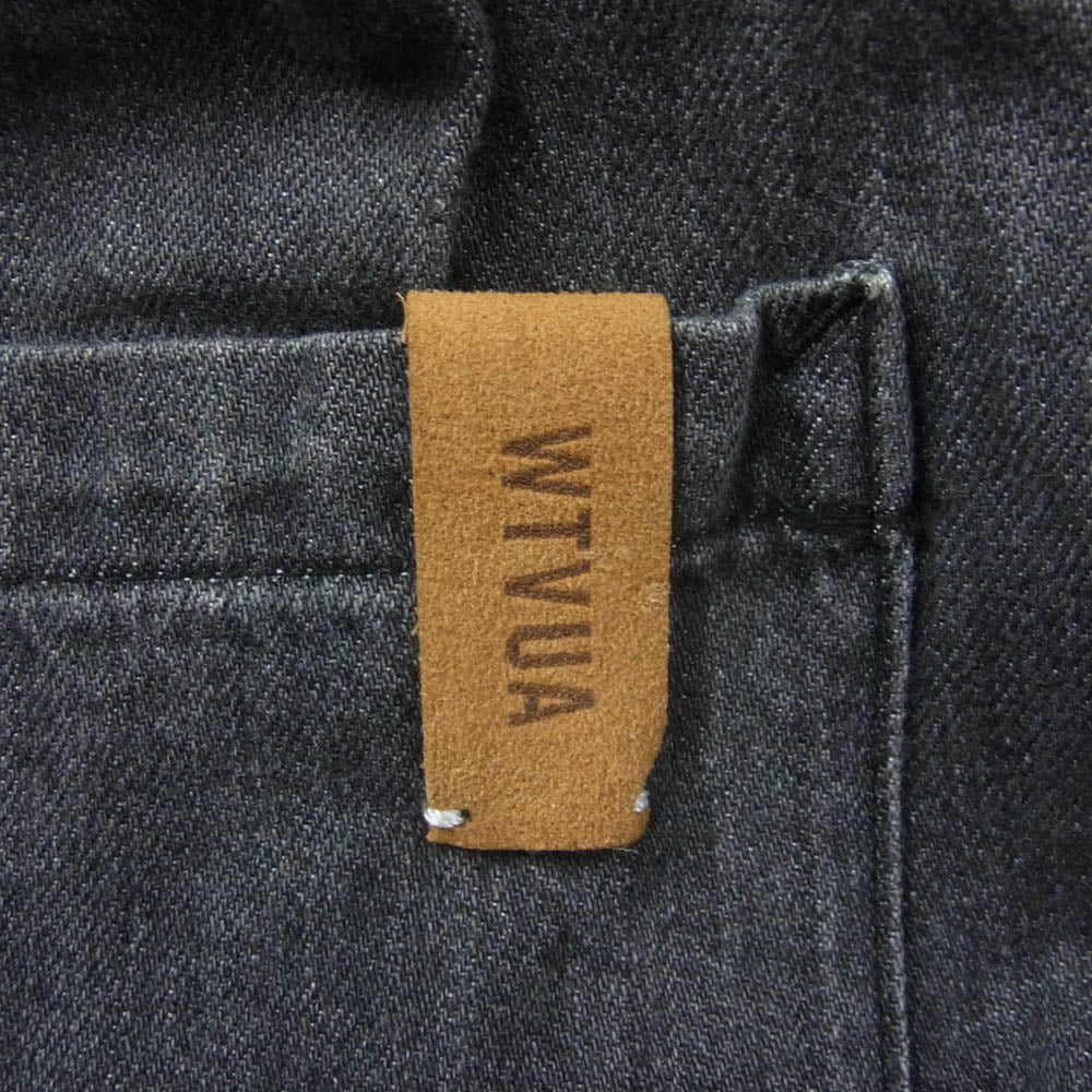 WTAPS ダブルタップス 24SS 241CWDT-PTM04 TROUSERS COTTON DENIM コットンデニム ワイド トラウザーズ デニムパンツ ブラック系 02【中古】