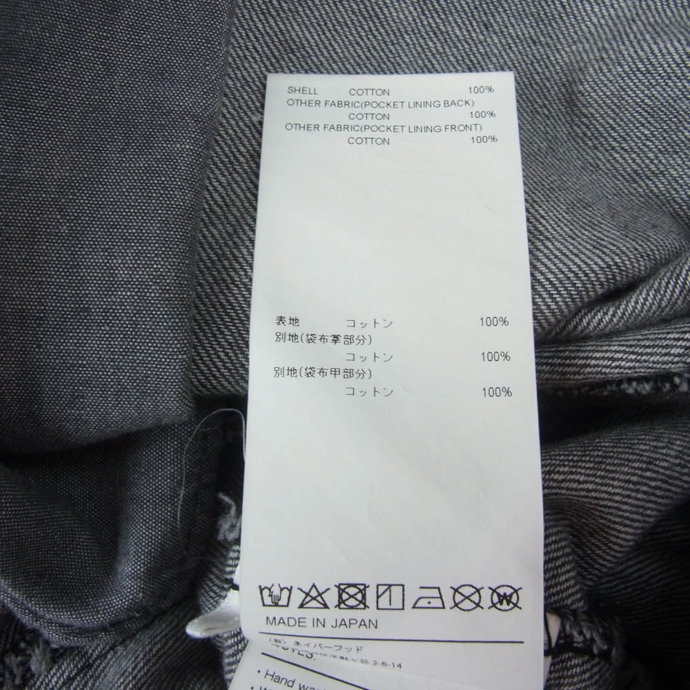 WTAPS ダブルタップス 24SS 241CWDT-PTM04 TROUSERS COTTON DENIM コットンデニム ワイド トラウザーズ デニムパンツ ブラック系 02【中古】