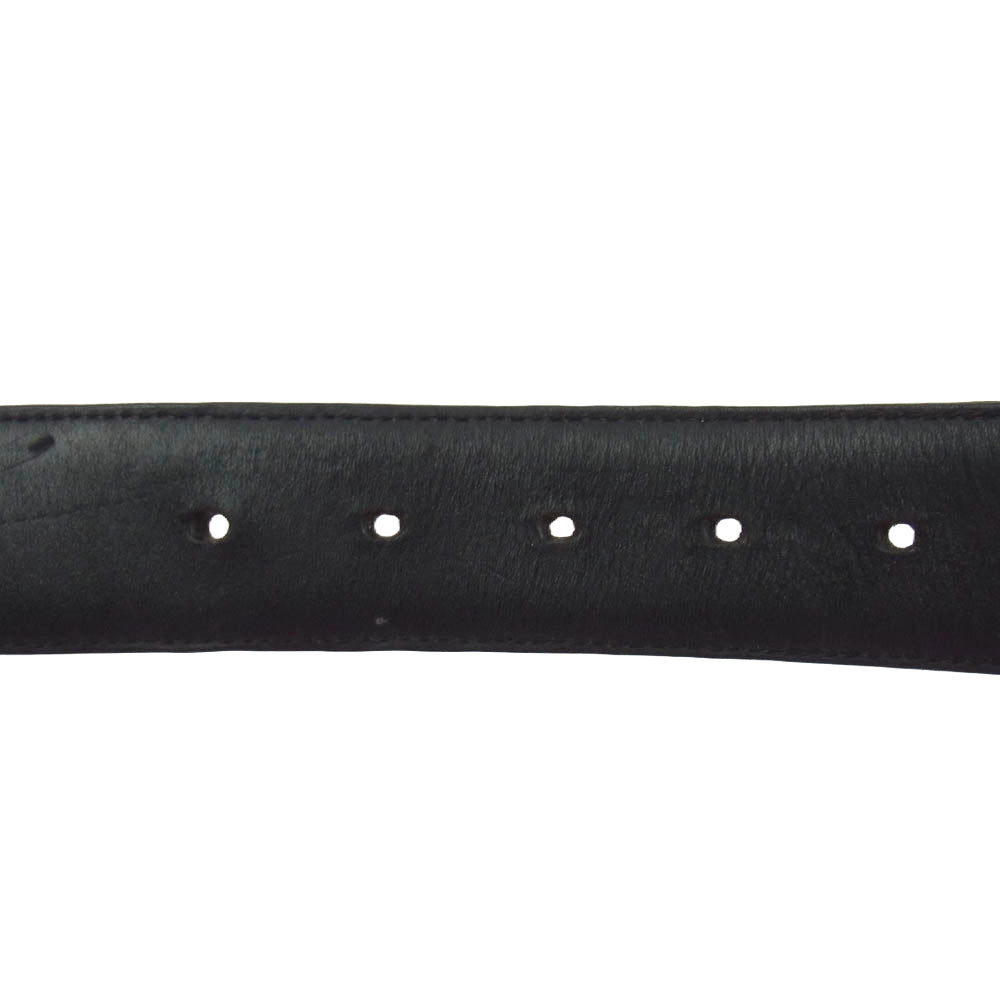 CHROME HEARTS クロムハーツ（原本無） BLT GUNSLINGER 1.5 ガンスリンガー レザー ベルト ブラック系 シルバー系 32【中古】