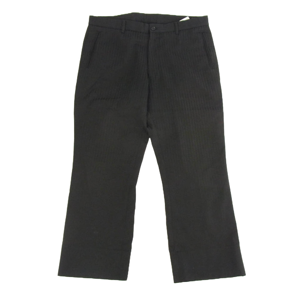 KATHARINE HAMNETT キャサリン・ハムネット J04 レーヨン混 ストライプ 2Bジャケット スラックス スーツ セットアップ ブラック系 ジャケットL スラックスXL【中古】
