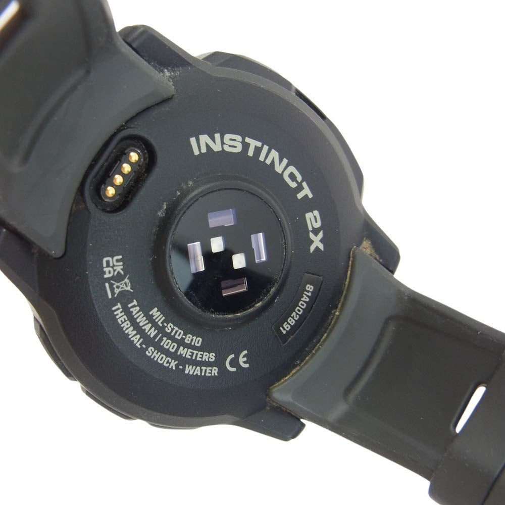 ガーミン 010-02805-22 INSTINCT 2X Dual Power タフネス GPS ウォッチ スマート ウォッチ ブラック系【中古】