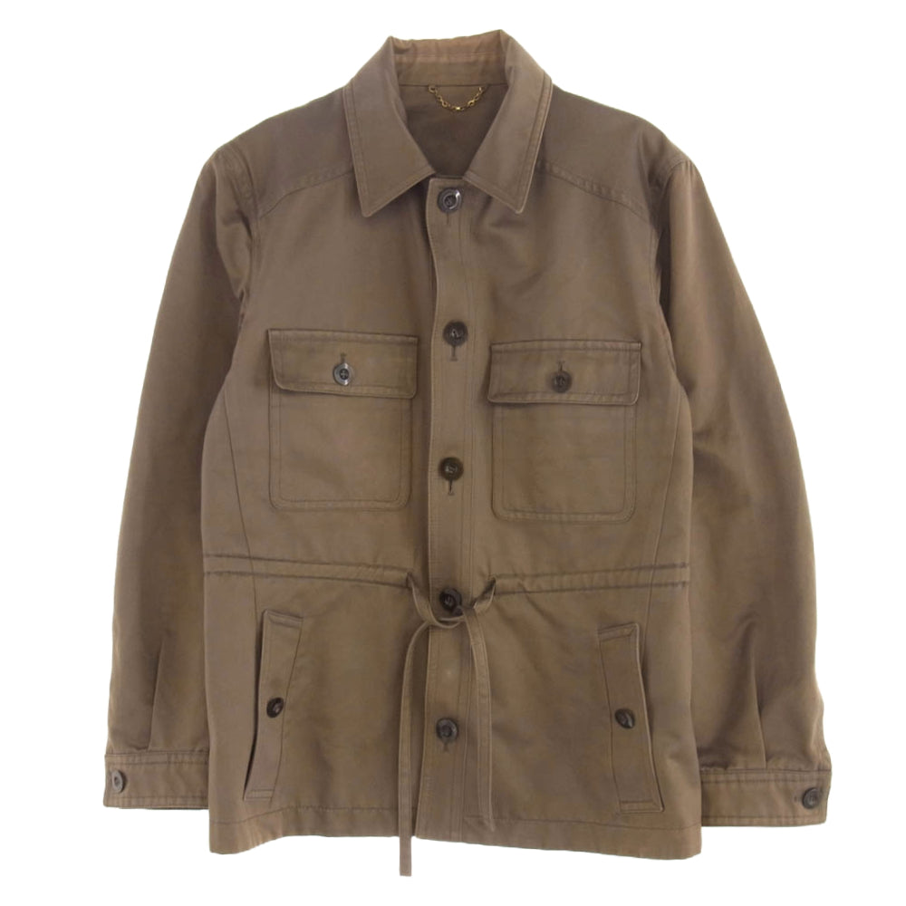 LOUIS VUITTON ルイ・ヴィトン MIPK51CU7 フランス製 ドローコード サファリ ジャケット ブラウン系 52【中古】
