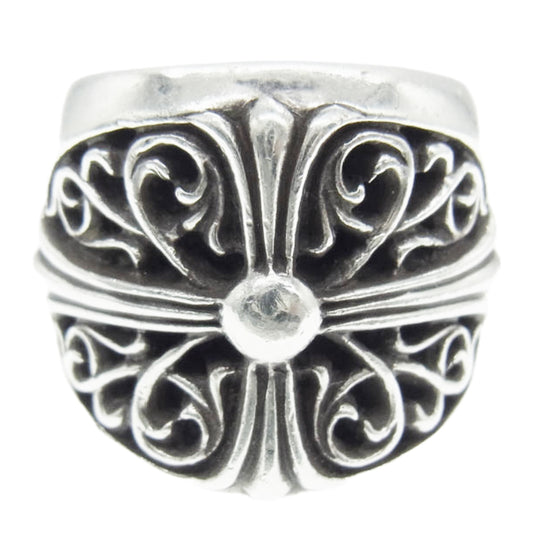 CHROME HEARTS クロムハーツ（原本無） CLASSIC OVAL クラシック オーバル クロス リング シルバー系 24号【中古】