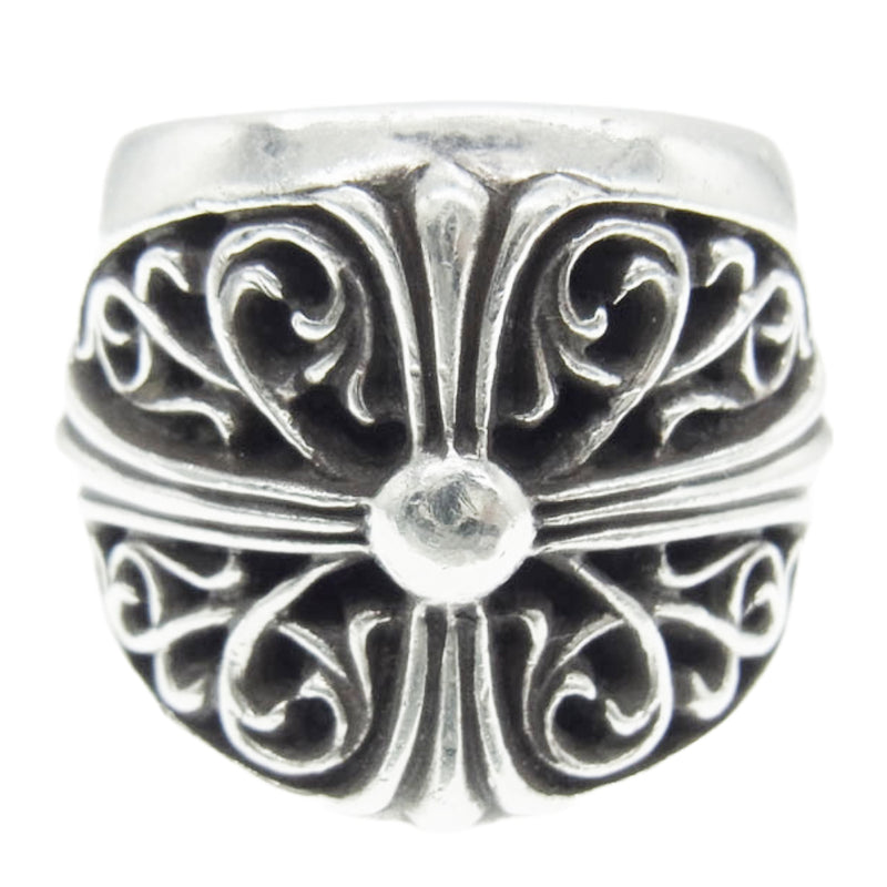 CHROME HEARTS クロムハーツ（原本無） CLASSIC OVAL クラシック オーバル クロス リング シルバー系 24号【中古】