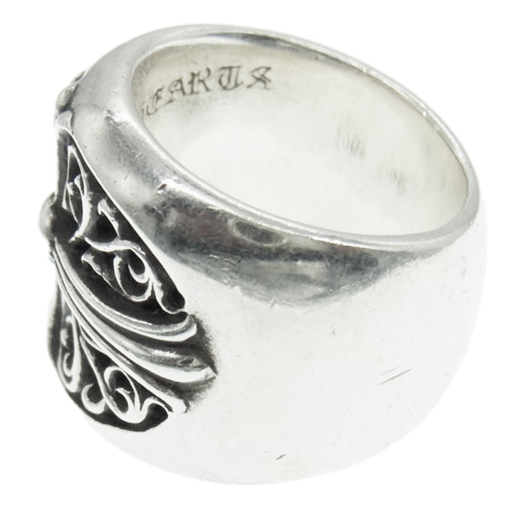 CHROME HEARTS クロムハーツ（原本無） CLASSIC OVAL クラシック オーバル クロス リング シルバー系 24号【中古】