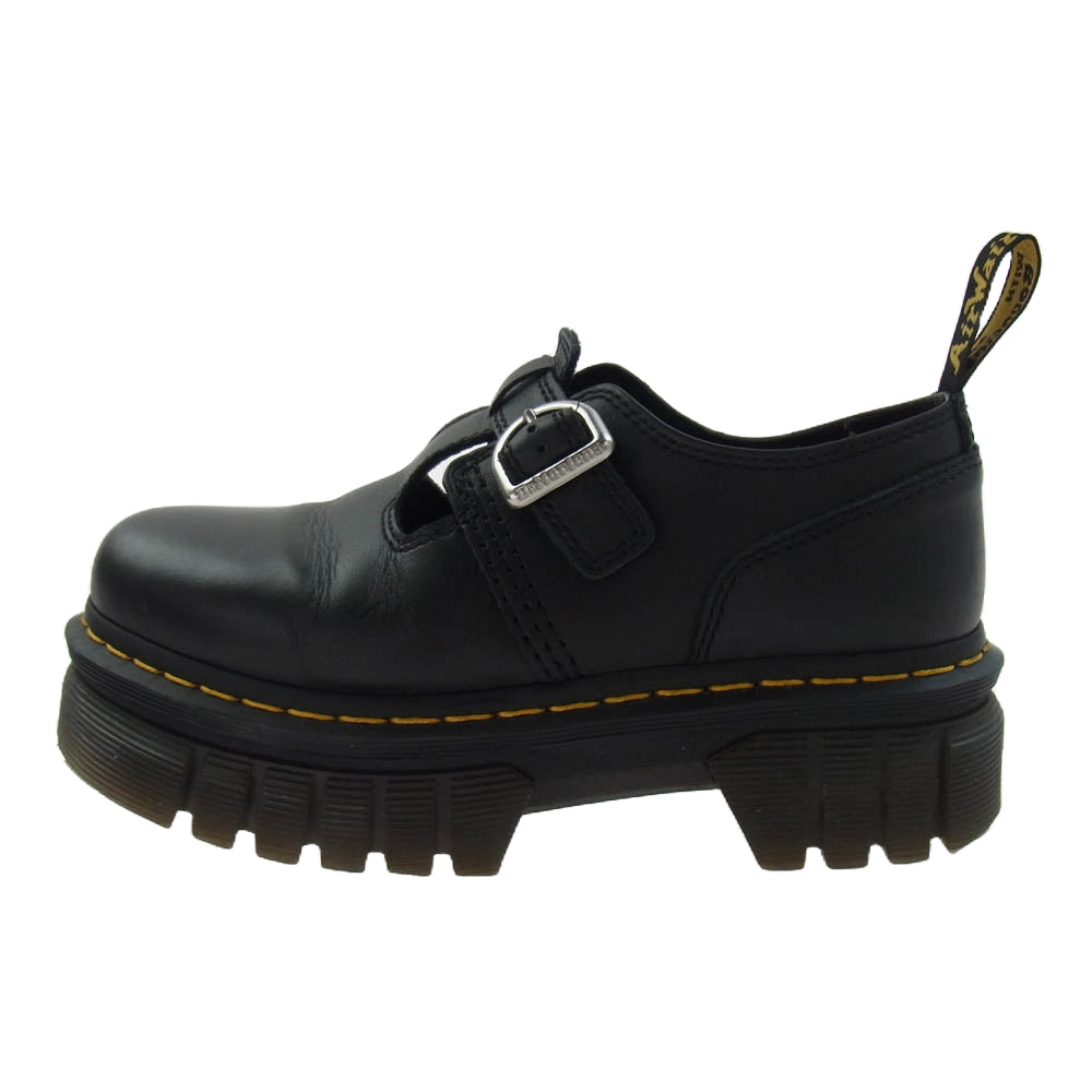 Dr.Martens ドクターマーチン SH12X AW006 AUDRICK T BAR ストラップ Tバー レザー シューズ ブラック系 UK5【中古】
