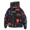 MONCLER モンクレール 19aw E20914191005 WILSON ウィルソン 総柄 ダウン ジャケット ブラック系 1【中古】