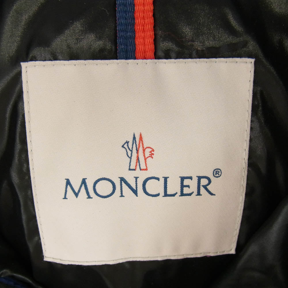 MONCLER モンクレール 19aw E20914191005 WILSON ウィルソン 総柄 ダウン ジャケット ブラック系 1【中古】
