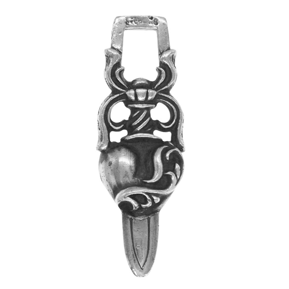 CHROME HEARTS クロムハーツ（原本無） DAGGER HEART ダガー ハート ペンダントトップ シルバー系【中古】