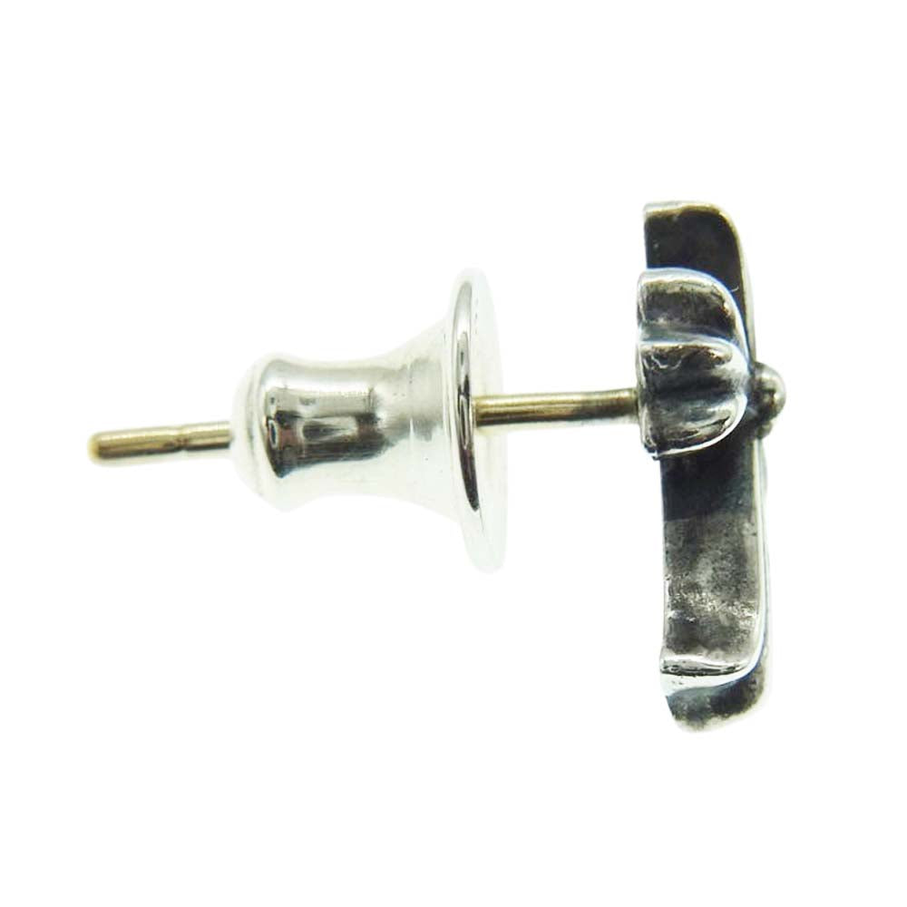 CHROME HEARTS クロムハーツ（原本有） No2 CH CRS FAT CHクロス 2 ファット スタッド ピアス シルバー系【中古】