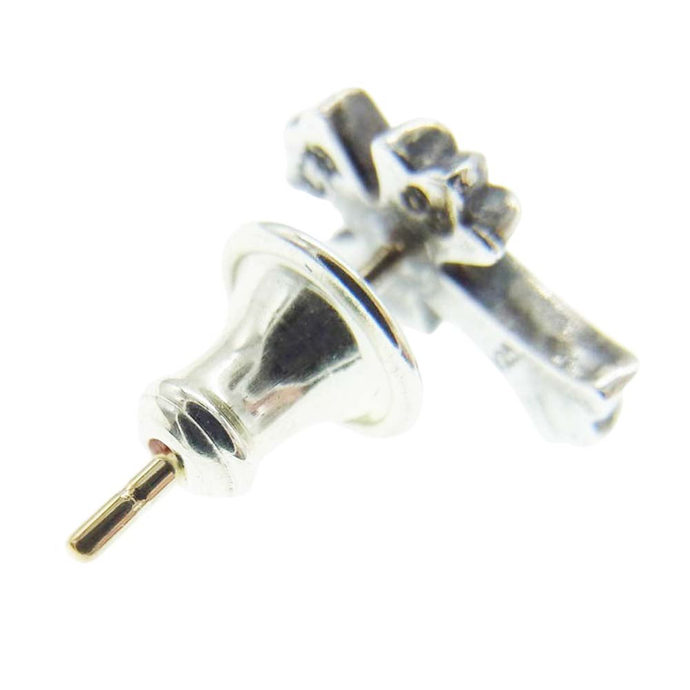 CHROME HEARTS クロムハーツ（原本有） No2 CH CRS FAT CHクロス 2 ファット スタッド ピアス シルバー系【中古】