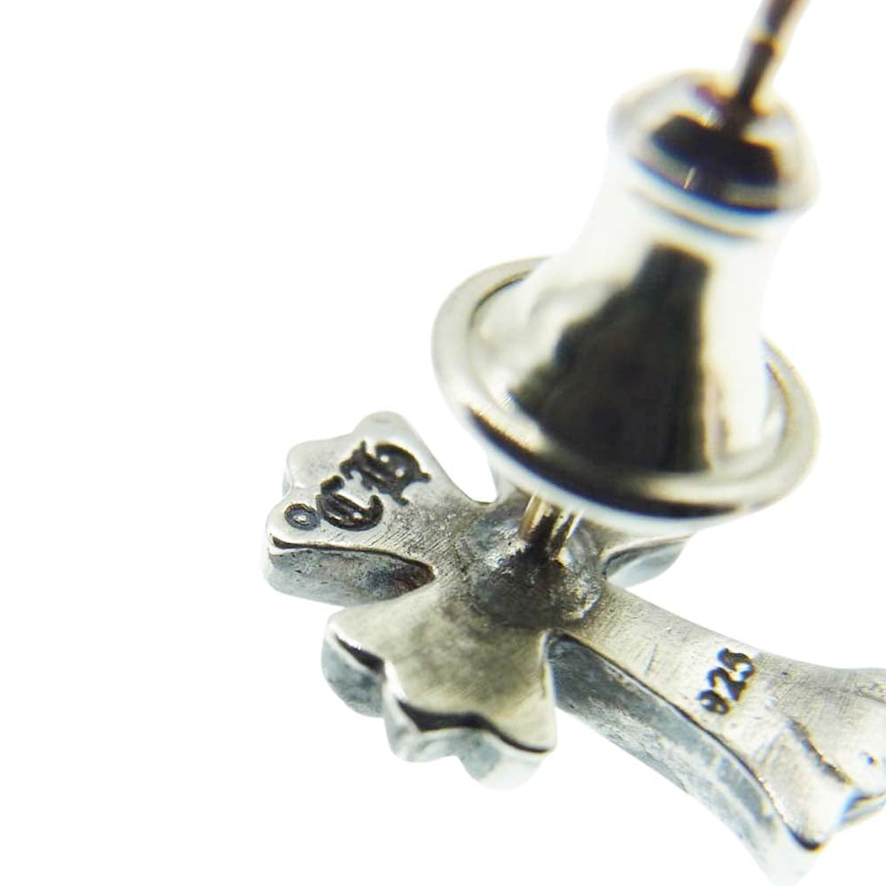 CHROME HEARTS クロムハーツ（原本有） No2 CH CRS FAT CHクロス 2 ファット スタッド ピアス シルバー系【中古】