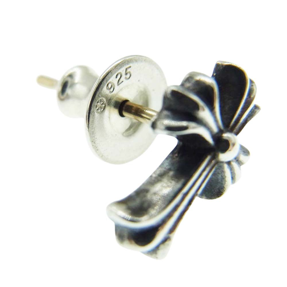 CHROME HEARTS クロムハーツ（原本有） No2 CH CRS FAT CHクロス 2 ファット スタッド ピアス シルバー系【中古】