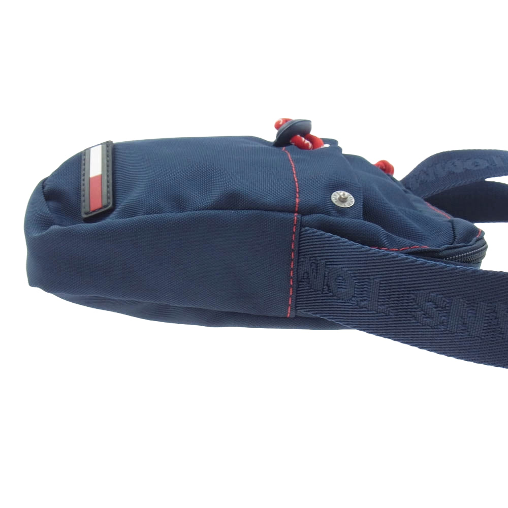 TOMMY HILFIGER トミーヒルフィガー AM0AM06210 ラバーロゴ ショルダー バッグ ポーチ ネイビー系【中古】