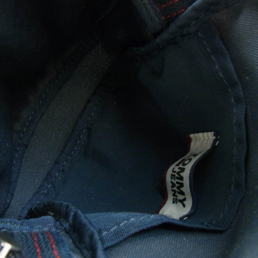 TOMMY HILFIGER トミーヒルフィガー AM0AM06210 ラバーロゴ ショルダー バッグ ポーチ ネイビー系【中古】