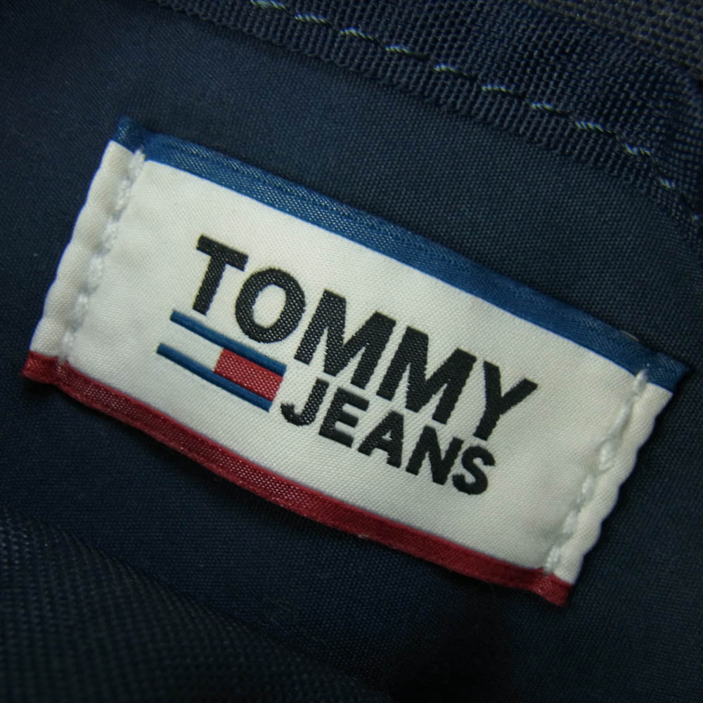 TOMMY HILFIGER トミーヒルフィガー AM0AM06210 ラバーロゴ ショルダー バッグ ポーチ ネイビー系【中古】