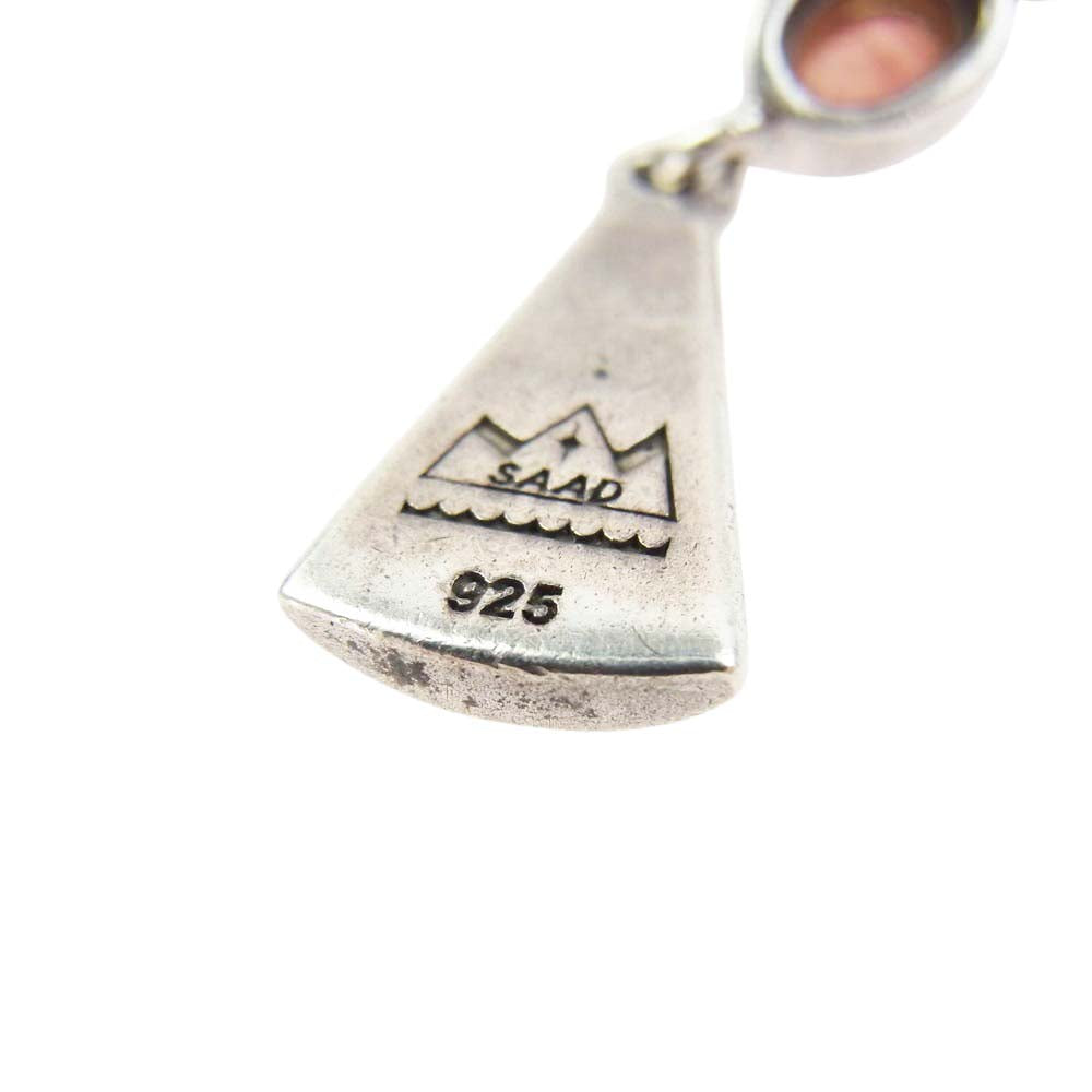 SAAD サード 天然石 カラーストーン フック ピアス 片耳 シルバー系【中古】