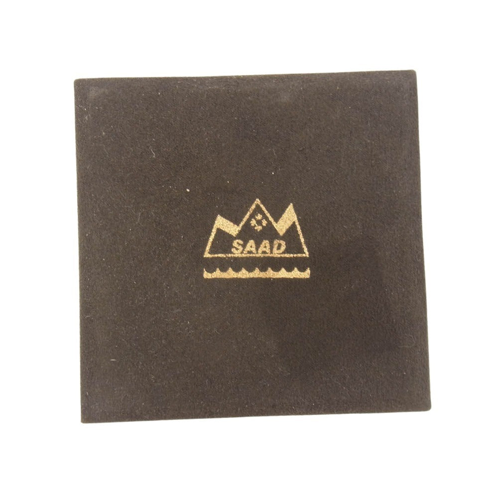 SAAD サード 天然石 カラーストーン フェザー ピアス 両耳 シルバー系【中古】
