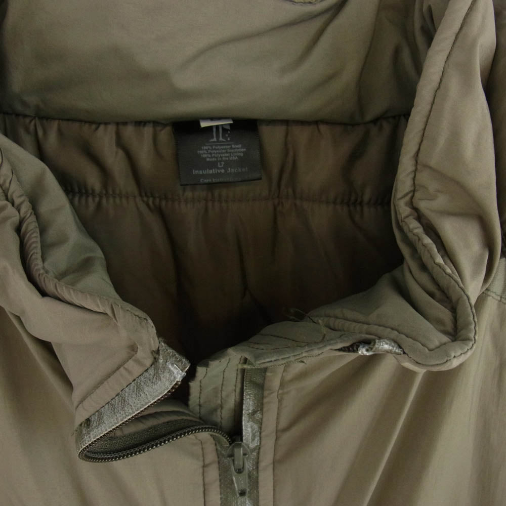 ヴィンテージ US ARMY アメリカ軍 特殊部隊 PCU LEVEL7 INSULATIVE JACKET プリマロフト フーデッド ジャケット チャコール系 L【中古】