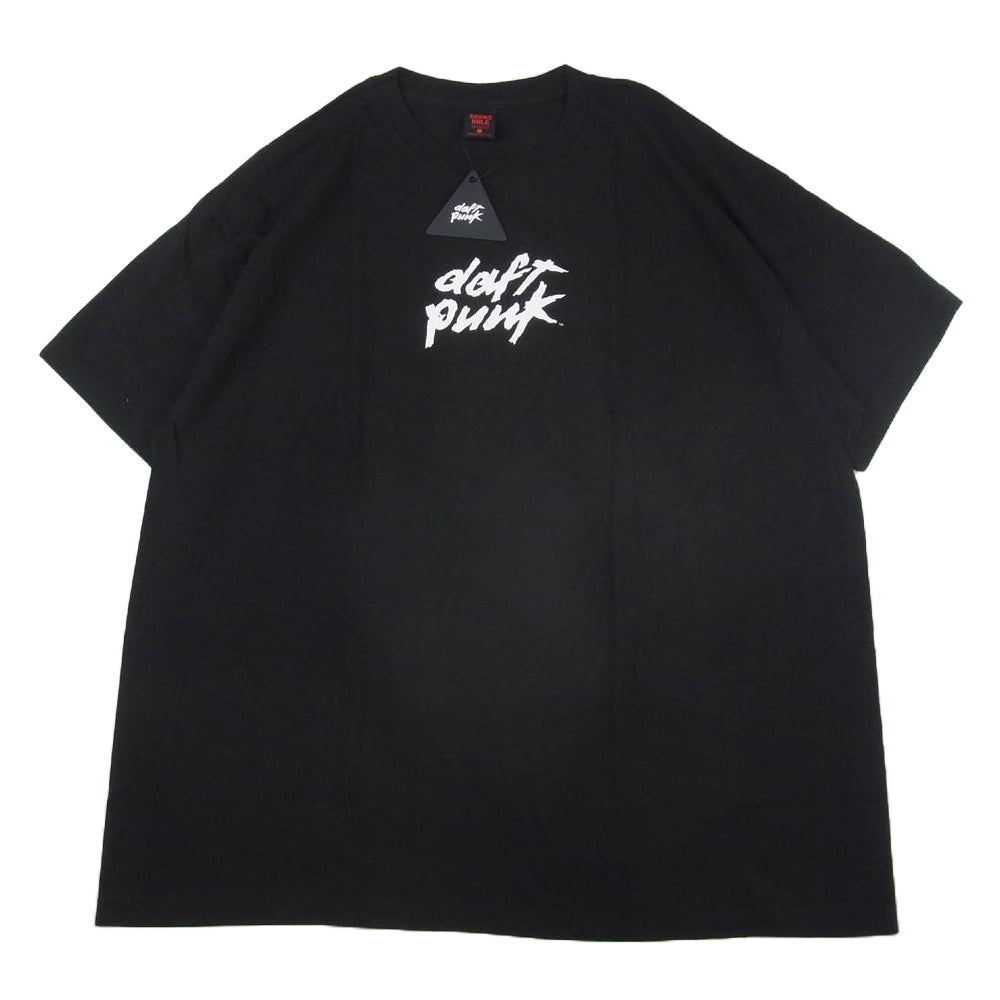 GEEKS RULE ギークスルール × DAFT PUNK ダフトパンク バックプリント Tシャツ 半袖 カットソー ブラック系 XXL【新古品】【未使用】【中古】