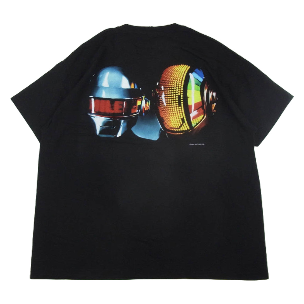 GEEKS RULE ギークスルール × DAFT PUNK ダフトパンク バックプリント Tシャツ 半袖 カットソー ブラック系 XXL【新古品】【未使用】【中古】