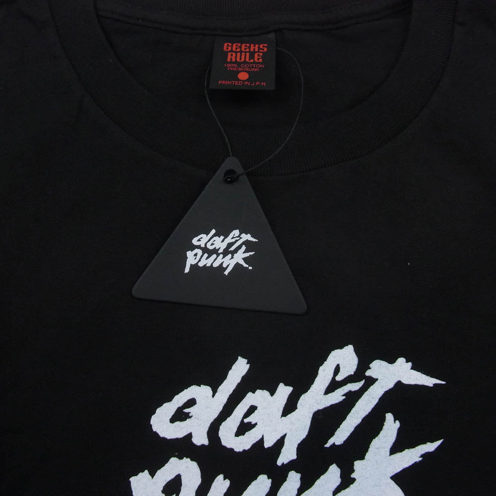 GEEKS RULE ギークスルール × DAFT PUNK ダフトパンク バックプリント Tシャツ 半袖 カットソー ブラック系 XXL【新古品】【未使用】【中古】