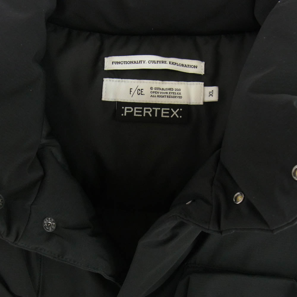 F/CE エフ シーイー 24AW FPA10242U0001 PERTEX WATERPROOF DOWN VEST ウォータープルーフ ダウン ベスト ブラック系 XL【中古】