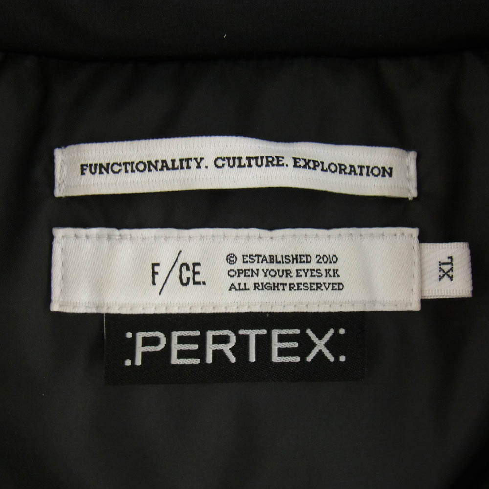 F/CE エフ シーイー 24AW FPA10242U0001 PERTEX WATERPROOF DOWN VEST ウォータープルーフ ダウン ベスト ブラック系 XL【中古】