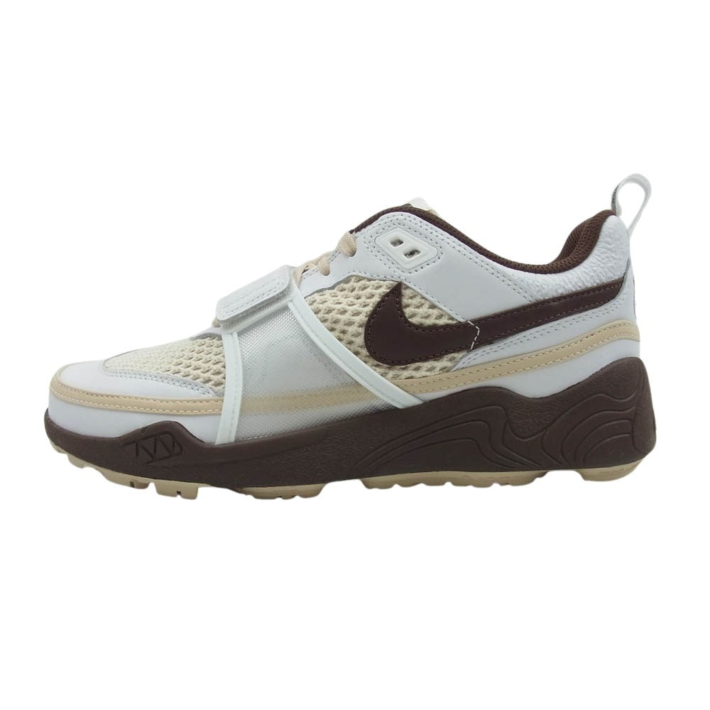 NIKE ナイキ HQ3073-100 × TRAVIS SCOTT トラヴィススコット ZOOM FIELD JAXX ズーム フィールド ジャックス スニーカー ホワイト系 ブラウン系 27cm【新古品】【未使用】【中古】