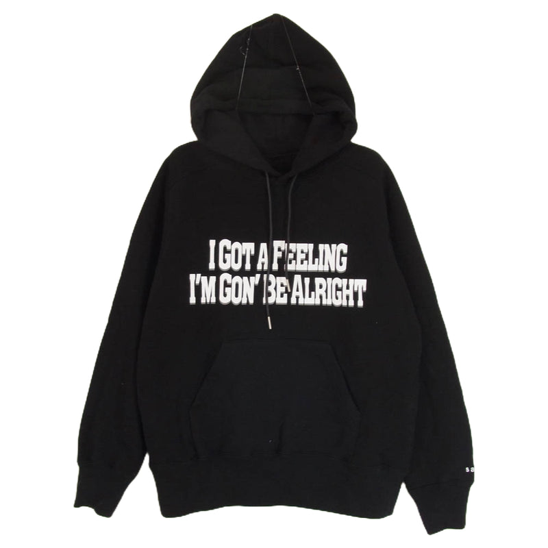 Sacai サカイ 23-0524S Print Hoodie プリント プルオーバー パーカー ブラック系【中古】