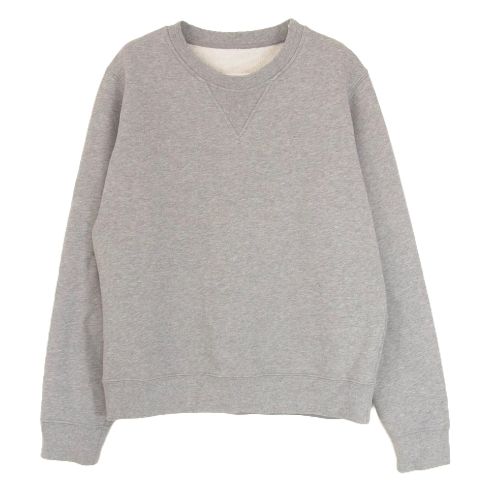 MAISON MARGIELA メゾンマルジェラ 21SS S51GU0084 S25500 四つタグ カレンダータグ 1ライン Mロゴ エンブロイダリー クルーネック スウェット トレーナー グレー系 S【中古】