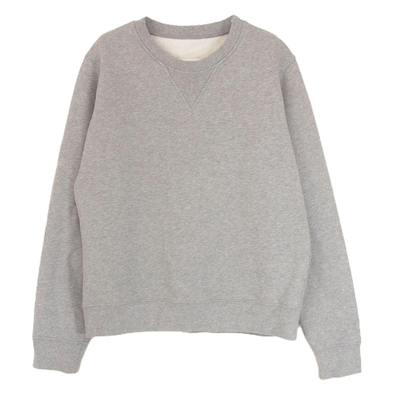 MAISON MARGIELA メゾンマルジェラ 21SS S51GU0084 S25500 四つタグ カレンダータグ 1ライン Mロゴ エンブロイダリー クルーネック スウェット トレーナー グレー系 S【中古】