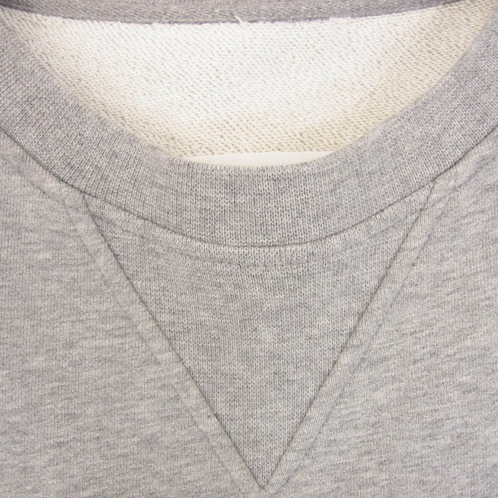 MAISON MARGIELA メゾンマルジェラ 21SS S51GU0084 S25500 四つタグ カレンダータグ 1ライン Mロゴ エンブロイダリー クルーネック スウェット トレーナー グレー系 S【中古】