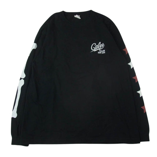 CALEE キャリー アーム スター ロゴ  長袖 カットソー ブラック系 XL【中古】