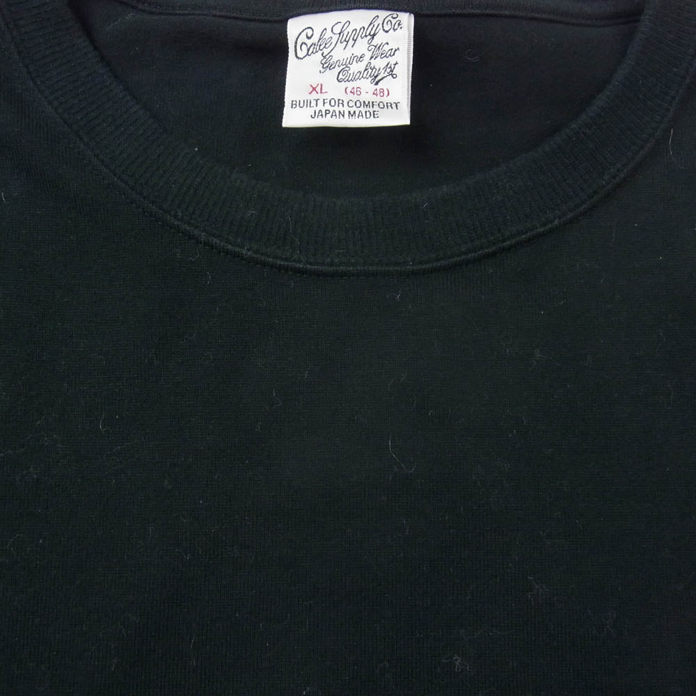 CALEE キャリー アーム スター ロゴ  長袖 カットソー ブラック系 XL【中古】