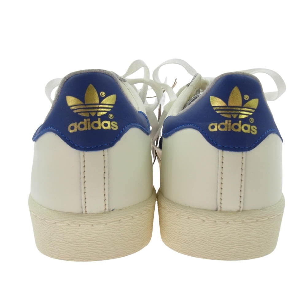 adidas アディダス JI0150 JABBAR LOW 01 OWHITE CROYAL CREWHT ジャバ― ローカット スニーカー ホワイト系 ブルー系 29.5cm【新古品】【未使用】【中古】