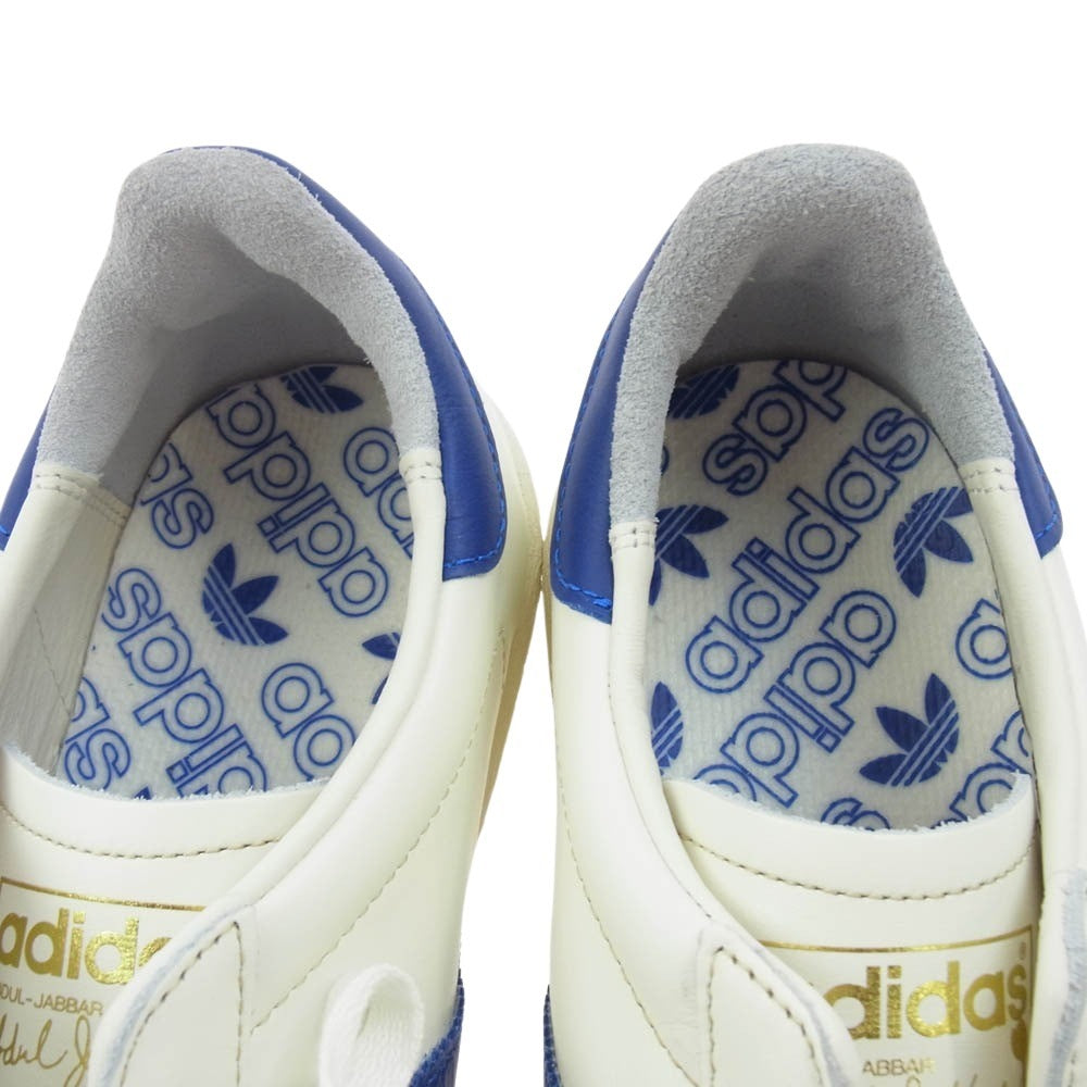 adidas アディダス JI0150 JABBAR LOW 01 OWHITE CROYAL CREWHT ジャバ― ローカット スニーカー ホワイト系 ブルー系 29.5cm【新古品】【未使用】【中古】