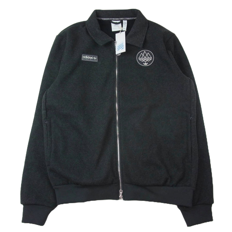 adidas アディダス JE6075 Spezial スペツィアル F.C. ロゴワッペン フルジップ スイングトップ トラックジャケット ダークグレー系 XL【新古品】【未使用】【中古】
