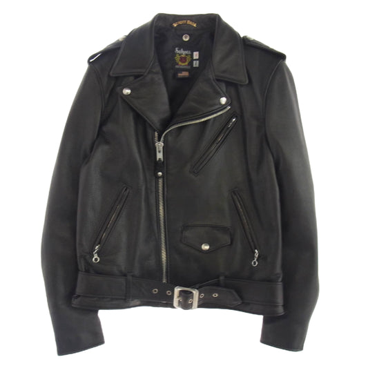 schott ショット 516UST ONE STAR NEW NAKED ワンスター ニューネイキッド ダブルライダースジャケット ブラック系 38【美品】【中古】