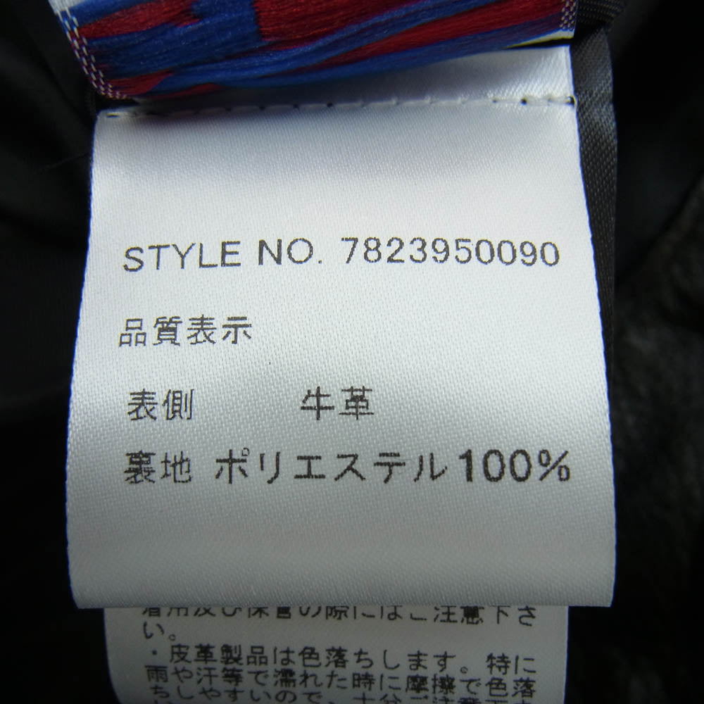 schott ショット 516UST ONE STAR NEW NAKED ワンスター ニューネイキッド ダブルライダースジャケット ブラック系 38【美品】【中古】