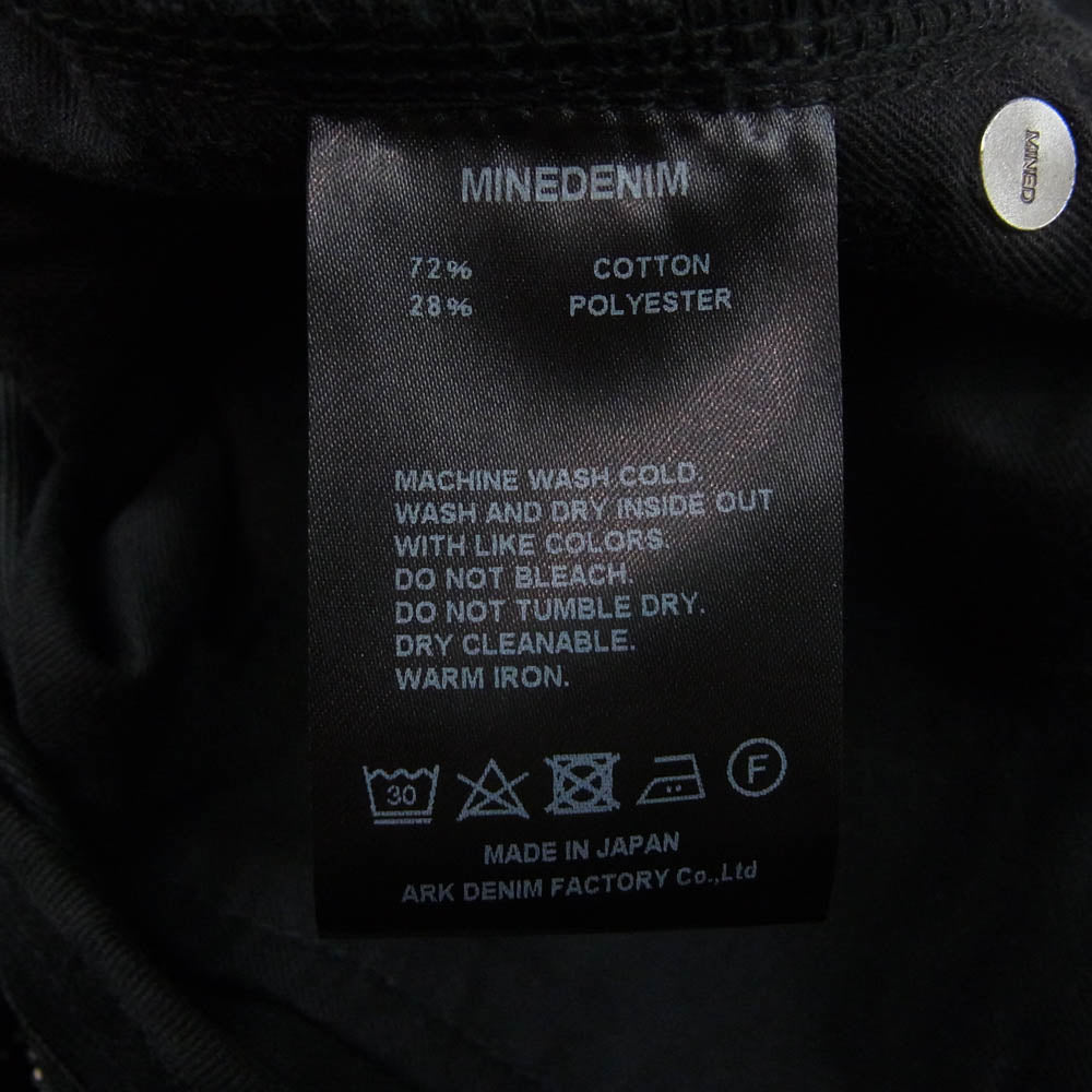 MINEDENIM マインデニム FPK107NSUM-90-302 SUM S.Slim 5pocket ストレッチ スキニー デニム パンツ ブラック系 7【中古】