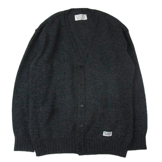 WACKO MARIA ワコマリア 23AW 23FW-WMK-KN03 CLASSIC CARDIGAN TYPE-1 CHARCOAL クラシック カーディガン チャコール系 L【中古】
