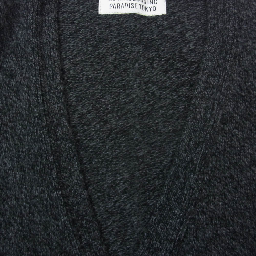 WACKO MARIA ワコマリア 23AW 23FW-WMK-KN03 CLASSIC CARDIGAN TYPE-1 CHARCOAL クラシック カーディガン チャコール系 L【中古】